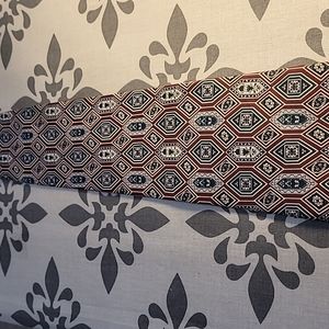 Pierre Cardin Burgandy Silk Tie with Green, Navy, and Silver